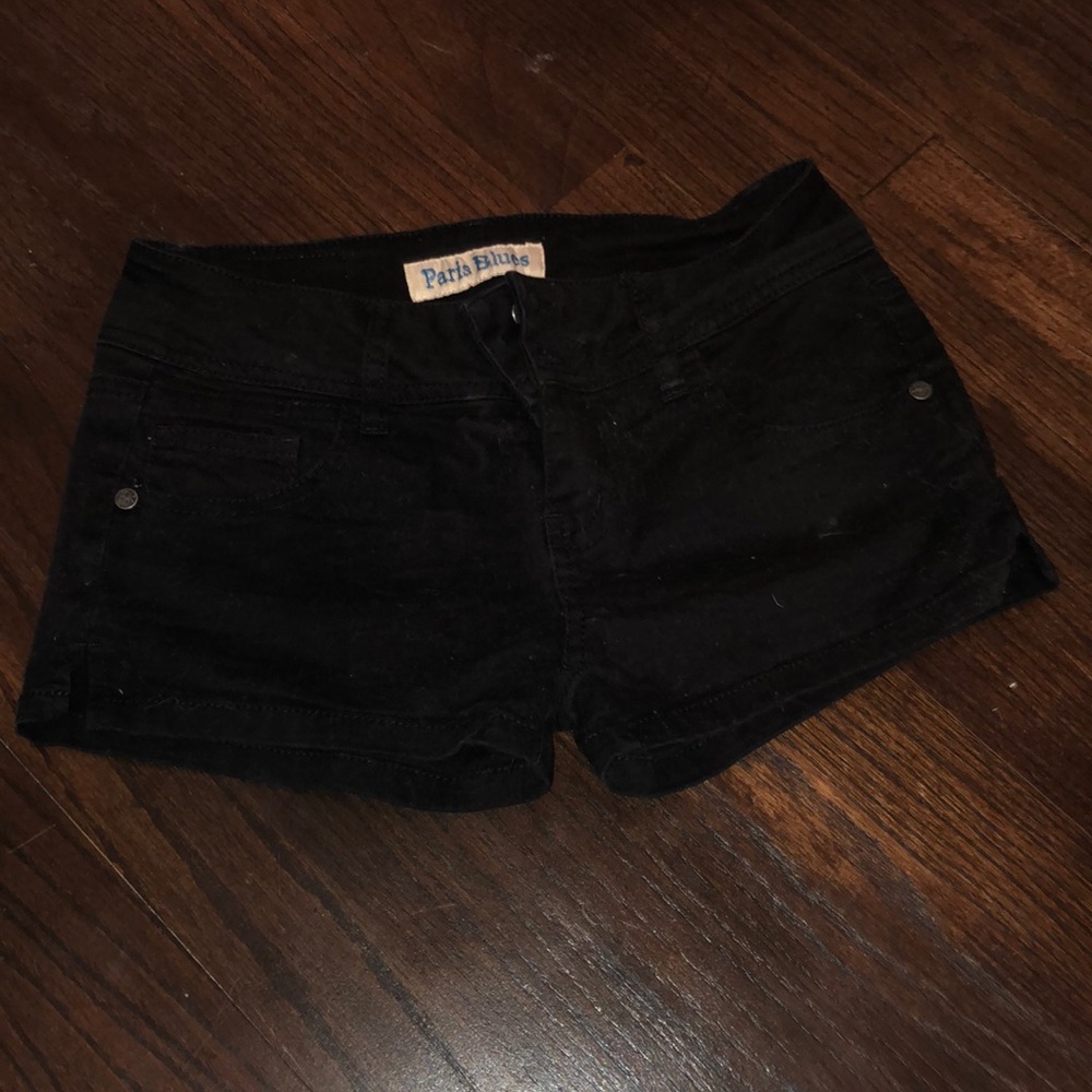 Black Paris Blues Jean shorts